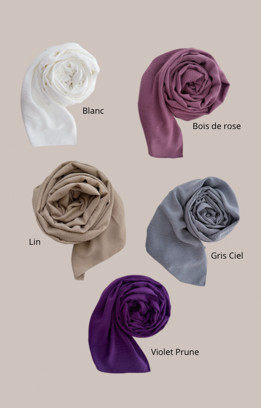 PACK NUANCES - 5 hijabs
