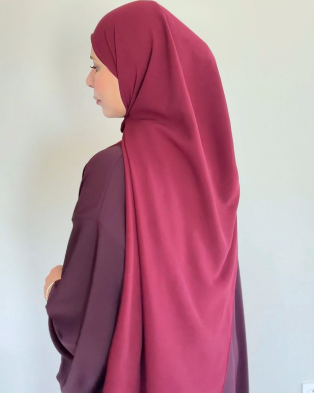 Hijab - Burgundy Red