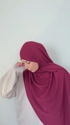 Hijab - Cerise noire